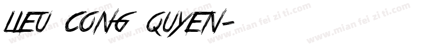 lieu cong quyen字体转换